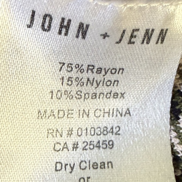 John‎ Jenn Dress Womens Size M Green Multi Leopard Print Stretch Bodycon Knit - Picture 7 of 9